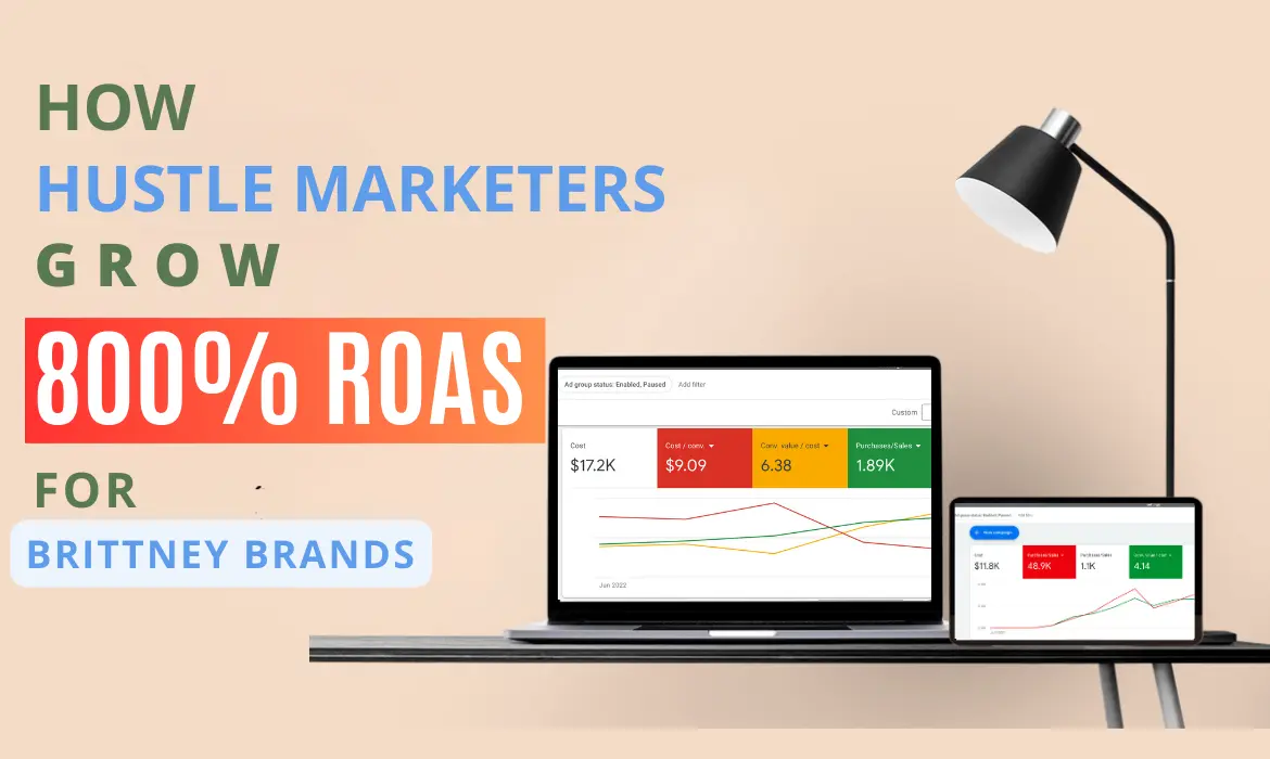 How Hustle Marketers grow 800% ROAS for Brittney Brand