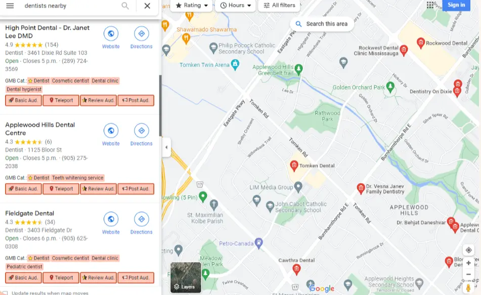 Ask your existing patients to post their reviews of your services on your GMB page. Reply to their reviews, and also reply to people who comment on your GMB page enquiring about your services. The higher the number of positive reviews your clinic gets on Google, the better your chances of getting more and more clients. Also, you should pay attention to on-page and off-page optimization, focusing on the most-ranked keywords in your locality. With constant optimization and positive reviews, Google will suggest your clinic to more people who search for dental clinics in your area. Remember, capturing the local market is the core building block of widespread recognition. So, invest the required time and effort to attain a higher local SEO ranking.