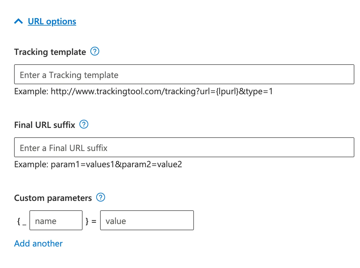 Flyer extension URL options