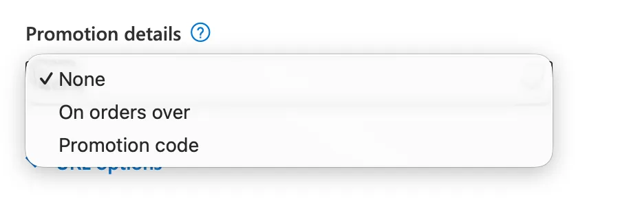 Selecting promotion details for a promotion extension