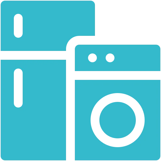 Home appliances icon for electronics and gadgets