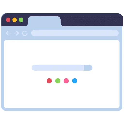 Browser window icon for pages per visit
