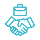 Handshake icon representing a trusted SEO partner
