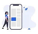 Mobile page layout illustration
