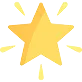 Gold star icon for 5-star ratings