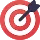 Target with dart icon for goals achieved