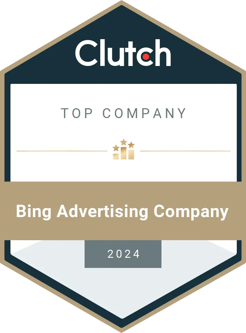 Top Clutch.co Bing Advertising Company 2024 Award 1