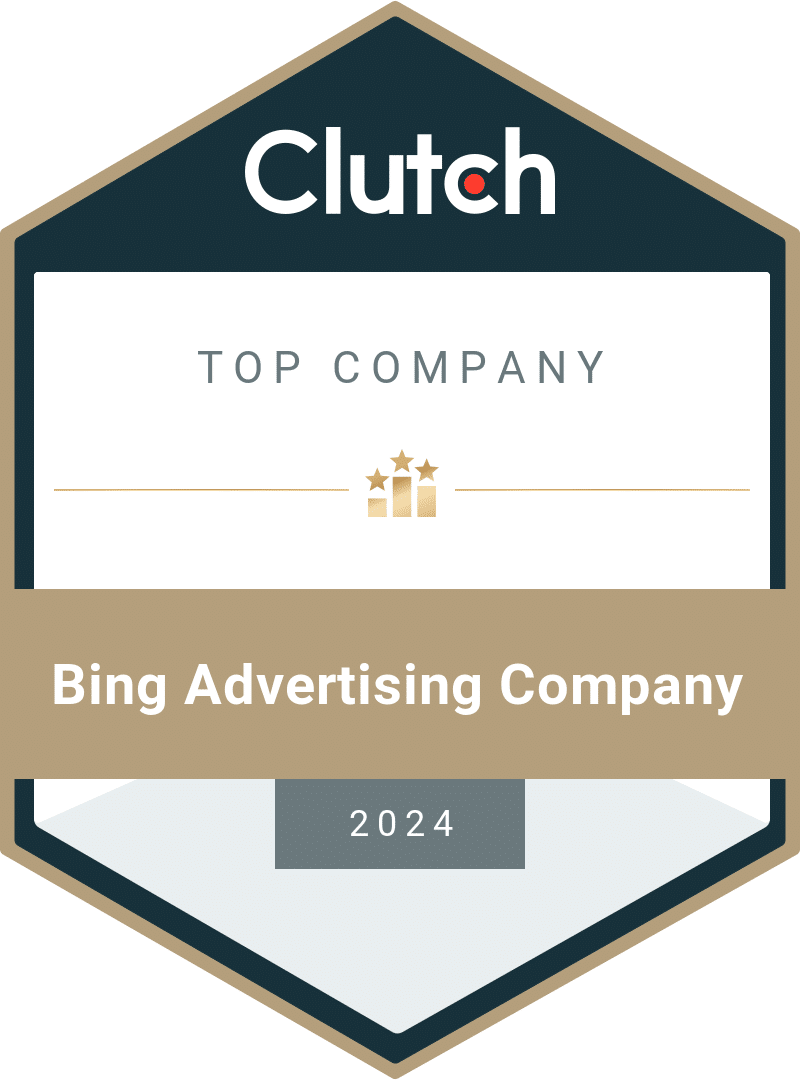 Top Clutch.co Bing Advertising Company 2024 Award