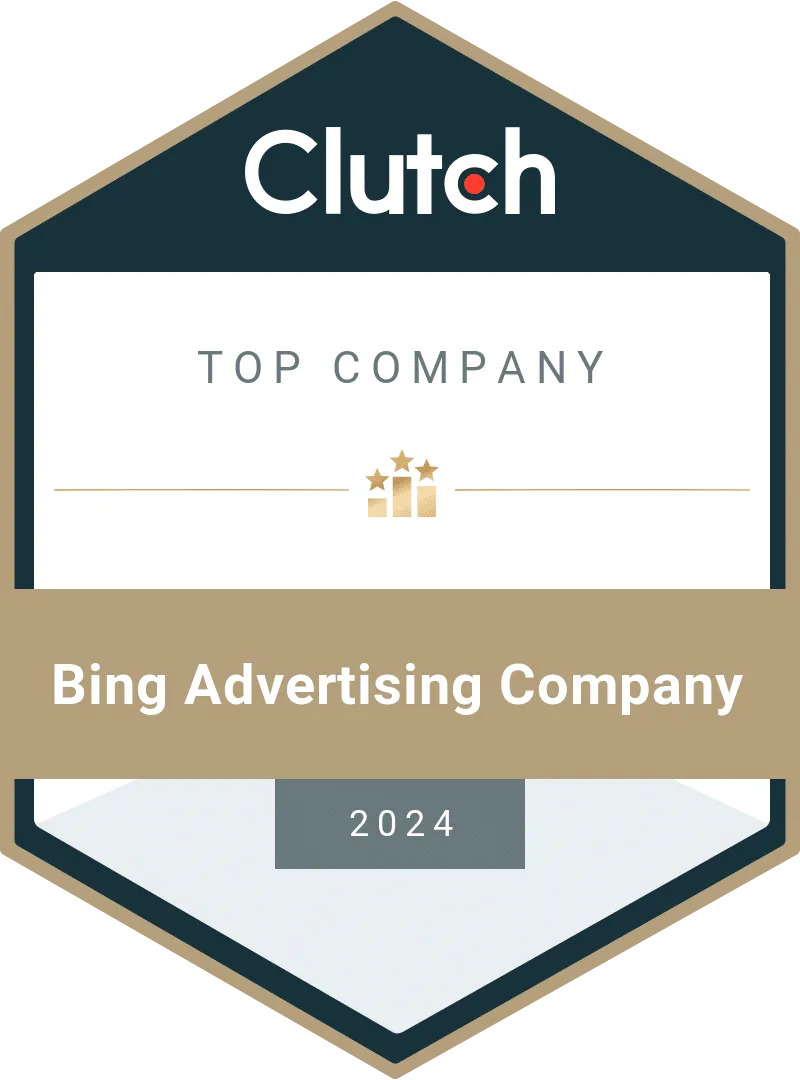 Top Clutch.co Bing Advertising Company 2024 Award