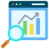 Web traffic analytics icon