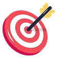 Target with dart icon