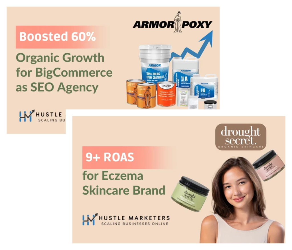 Hustle Marketers Digital Marketing Services Illustration