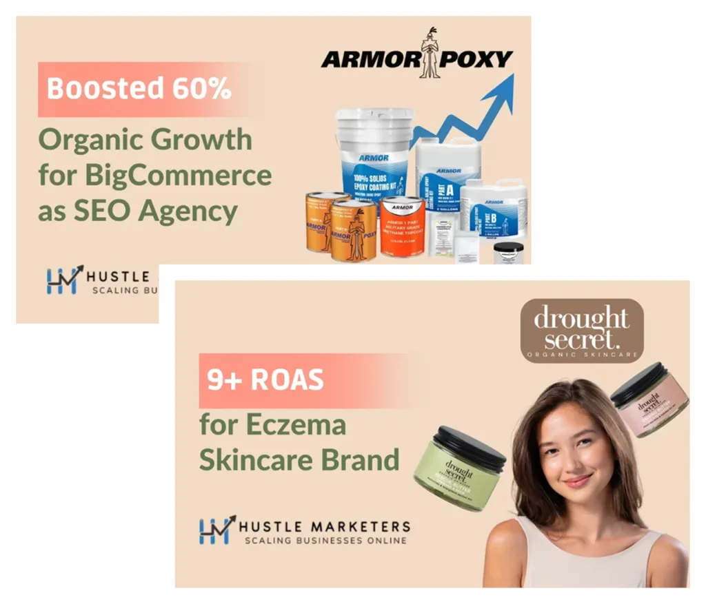 Hustle Marketers Digital Marketing Services Illustration