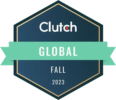 Clutch Global Fall 2023 award badge