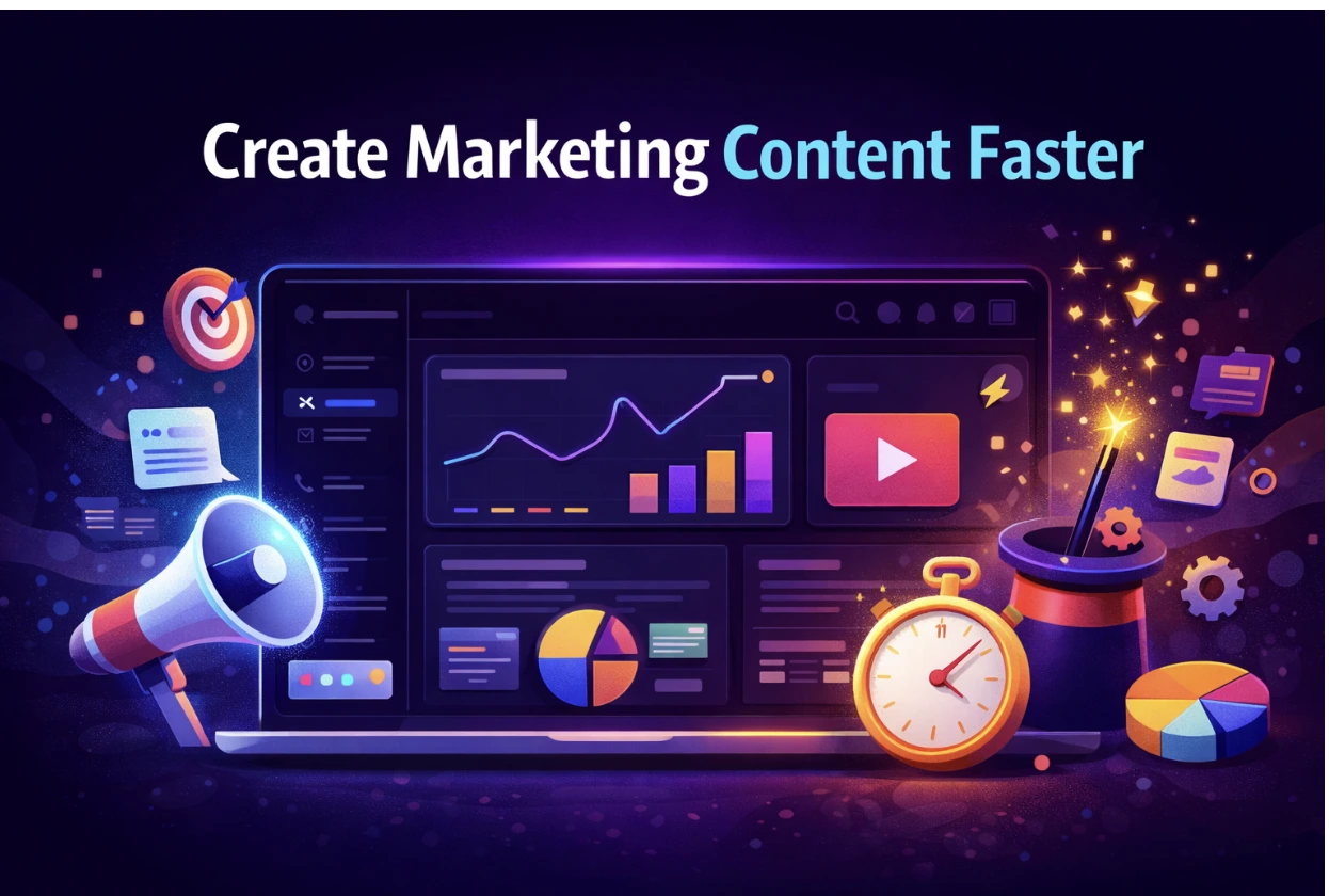 Explore effective strategies to create marketing content faster