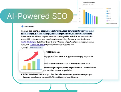 Hustle Marketers Digital Marketing Services Illustration