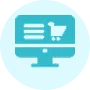 Online store screen icon for ecommerce brands