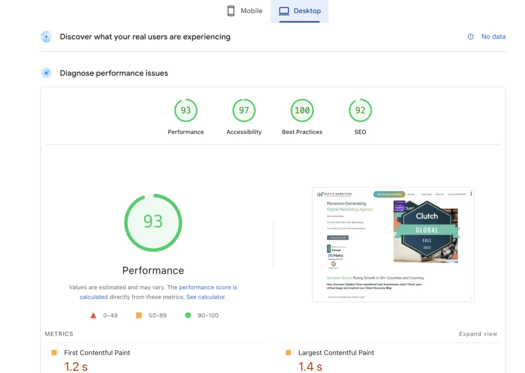 Get the complete overview of website speed