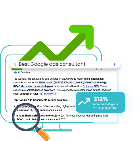 SEO Services Illustration - Hustle Marketers