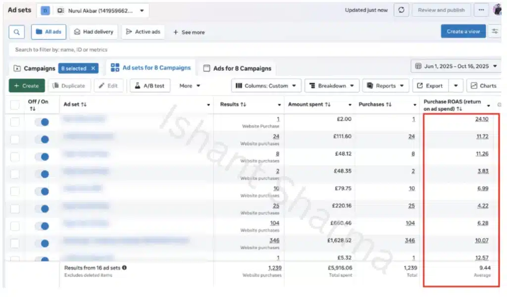 Meta Ads Results achieved as a Google Ads Agencies
