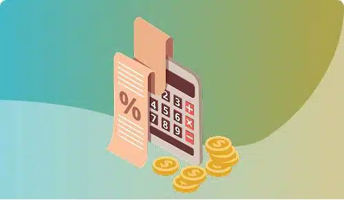 Calculator, receipt and coins illustrating lower costs and higher agency margins