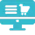 Online store screen icon for multi-category ecommerce stores