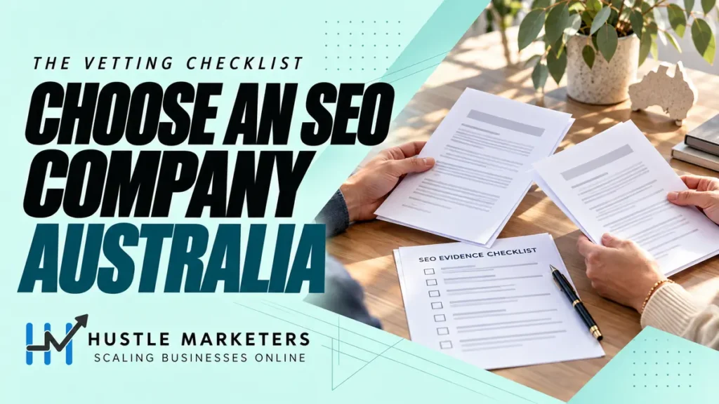 How to choose an SEO company in Australia with proposals and an evidence scorecard