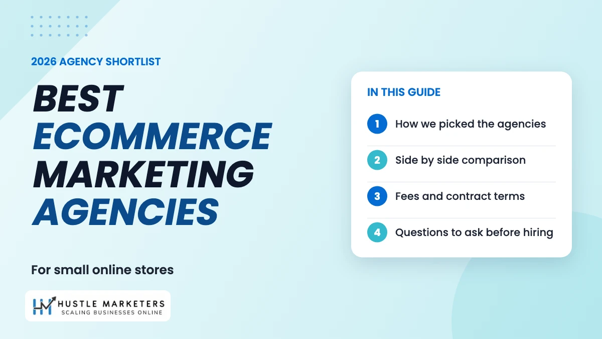 Best Ecommerce Marketing Agencies for Small Online Stores (2026)
